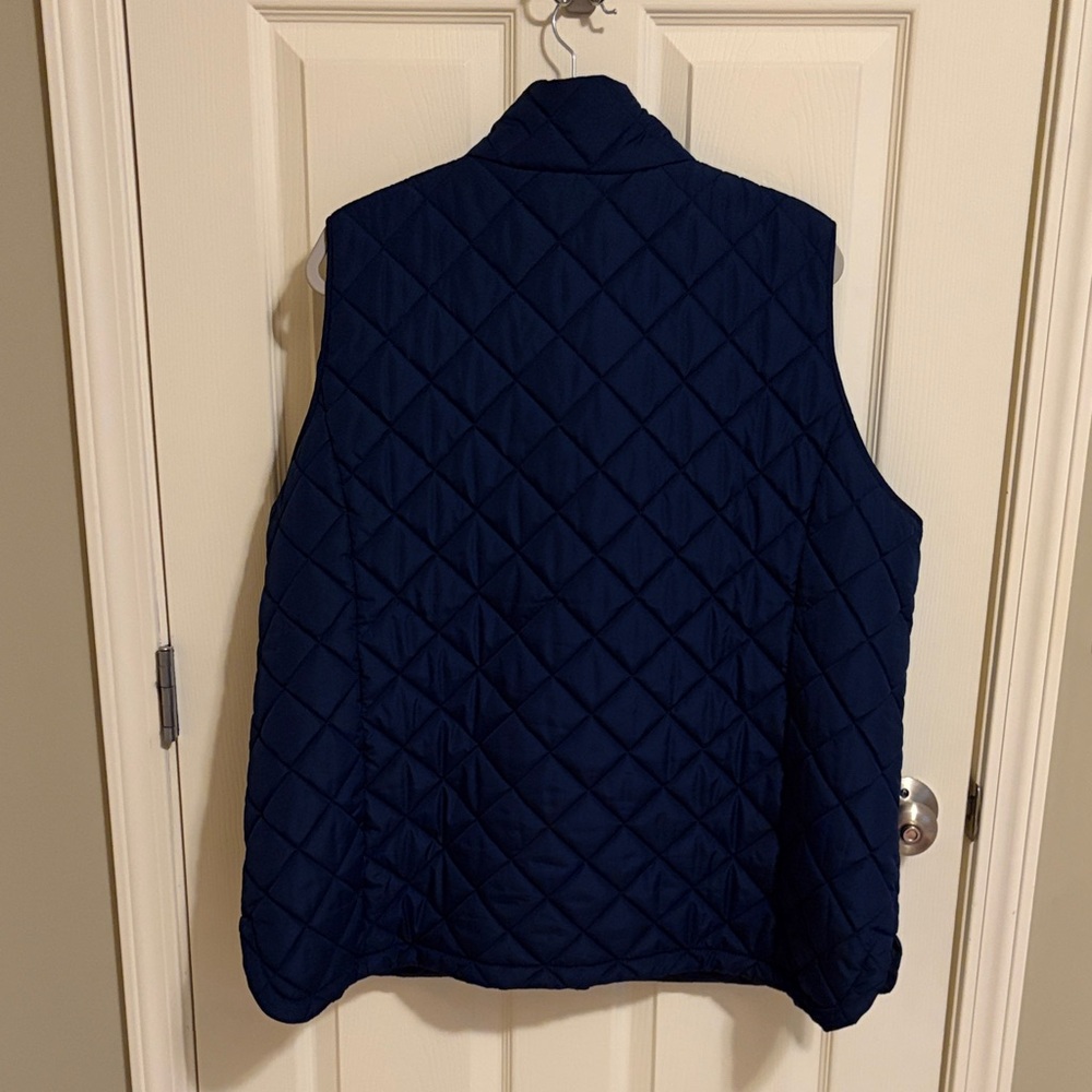 Lands' End Dark Blue Quilted Vest - Picture 3 of 3